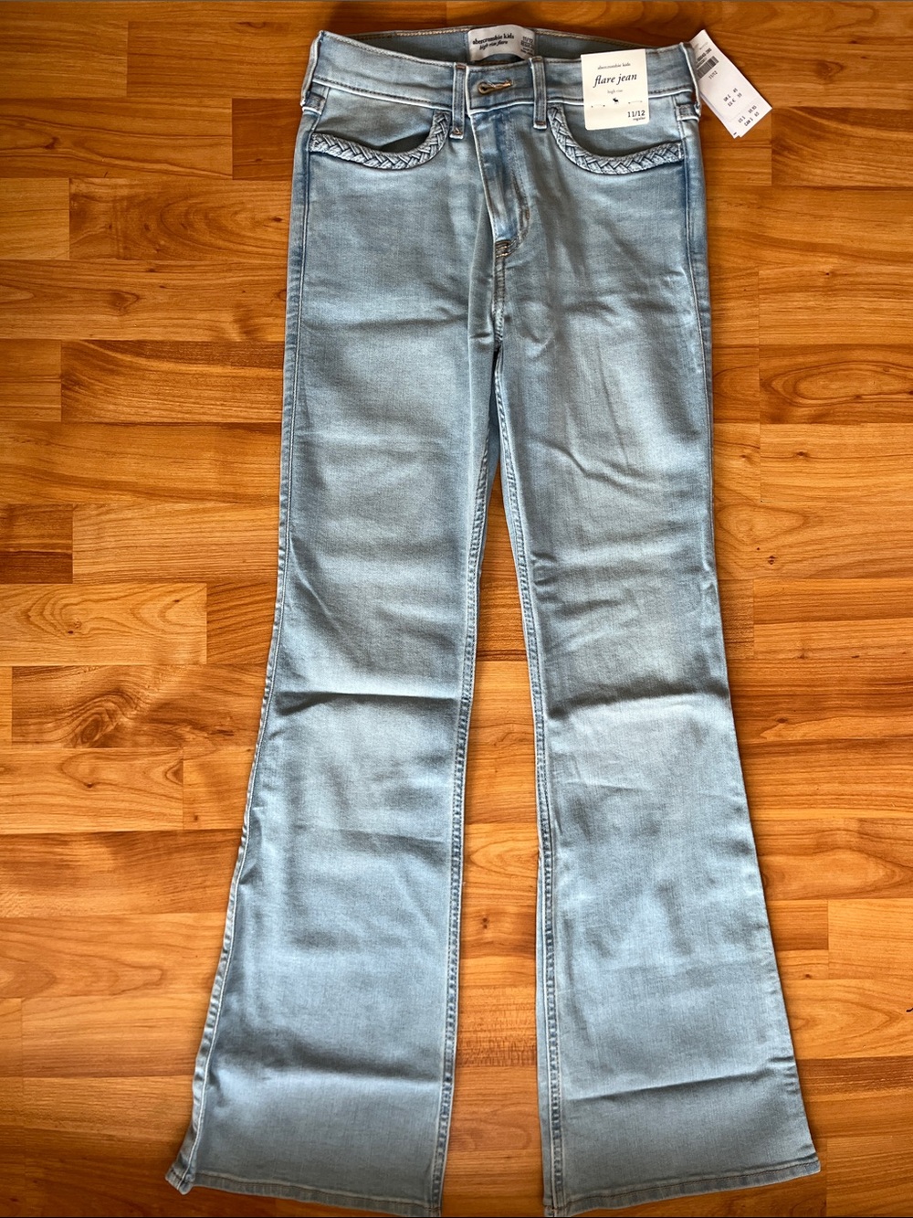 Light Wash Flare Jeans - Brand: Abercrombie Kids
